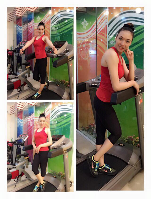 Hình ảnh khách hàng chụp chủ nhiệm CLB Thiên Sơn Fitness